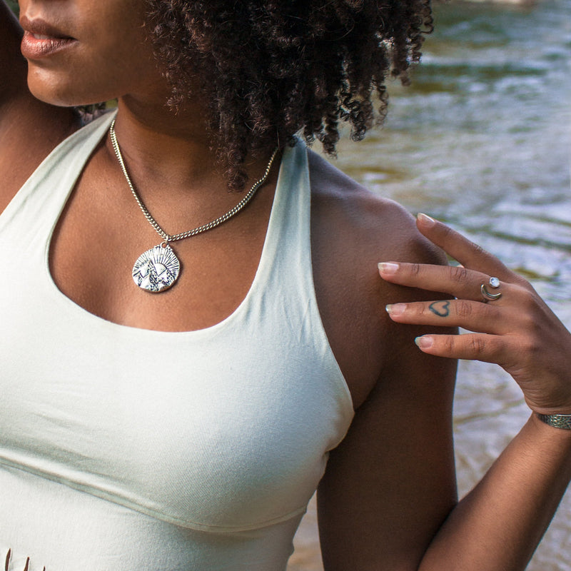 MOUNTAINS OF THE SUN NECKLACE/SILVER | WREN & CHAR