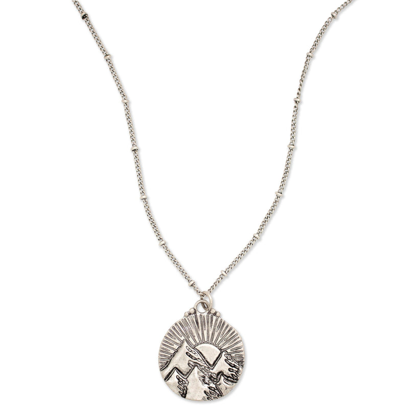 MOUNTAINS OF THE SUN NECKLACE/SILVER | WREN & CHAR