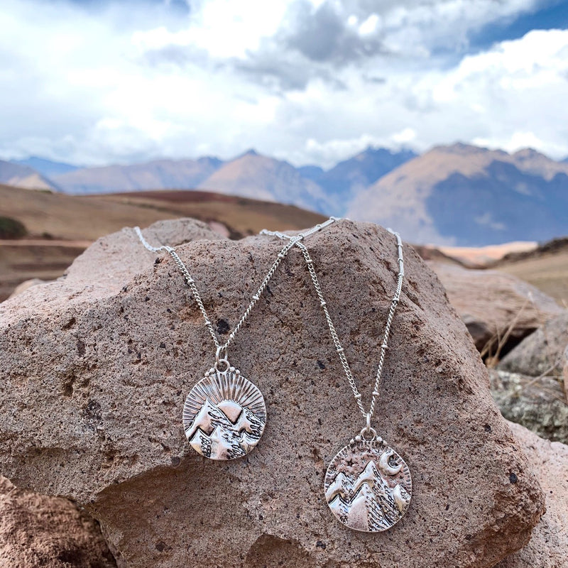 MOUNTAINS OF THE SUN NECKLACE/SILVER | WREN & CHAR