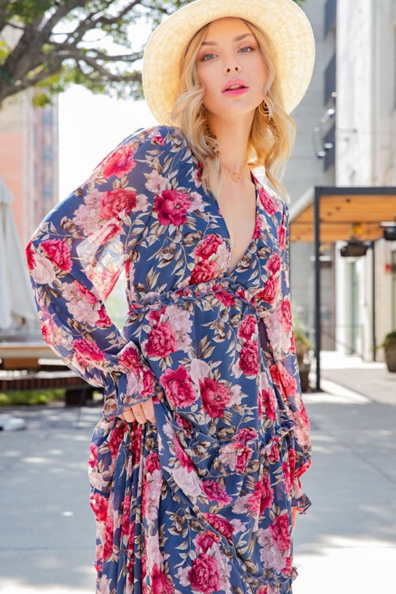 FRILL TRILL MAXI DRESS