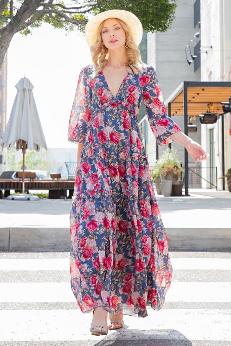 FRILL TRILL MAXI DRESS