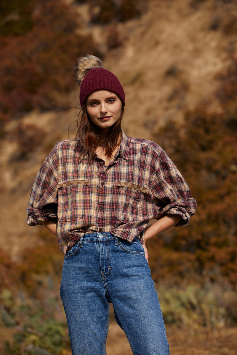 FALLON HAT: BURGANDY | WREN & CHAR