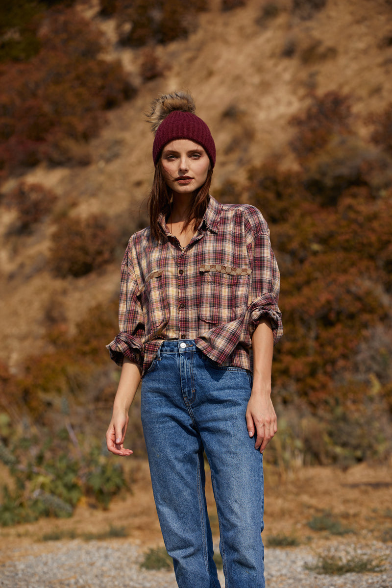 FALLON HAT: BURGANDY | WREN & CHAR